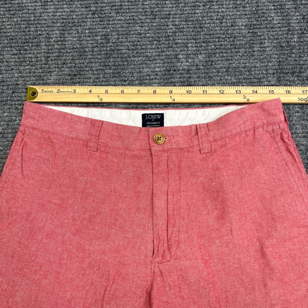 J.Crew Gramercy Red Heathered Cotton Shorts Mens 31 Casual Summer Preppy - Picture 5 of 6